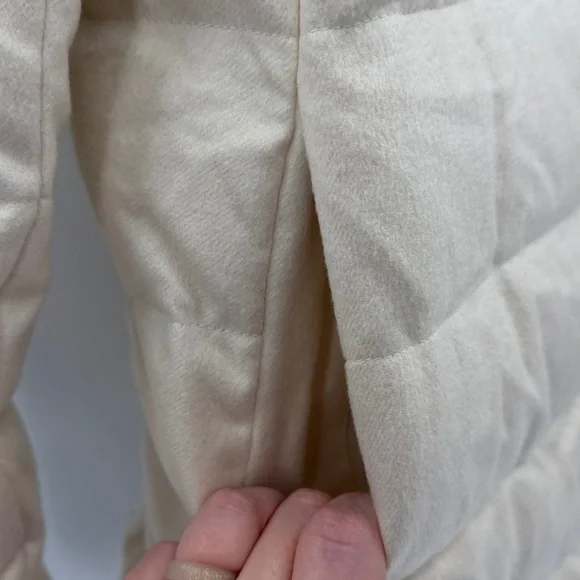 Herno Women's Piumino Donna Medio/Half Coat - Cream - 44or US 8 - NWT